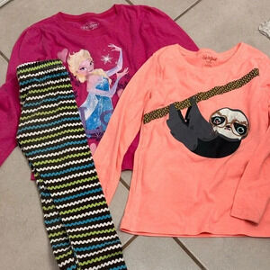 Frozen, Cat & Jack Girls Long Sleeve Shorts Size 6‎